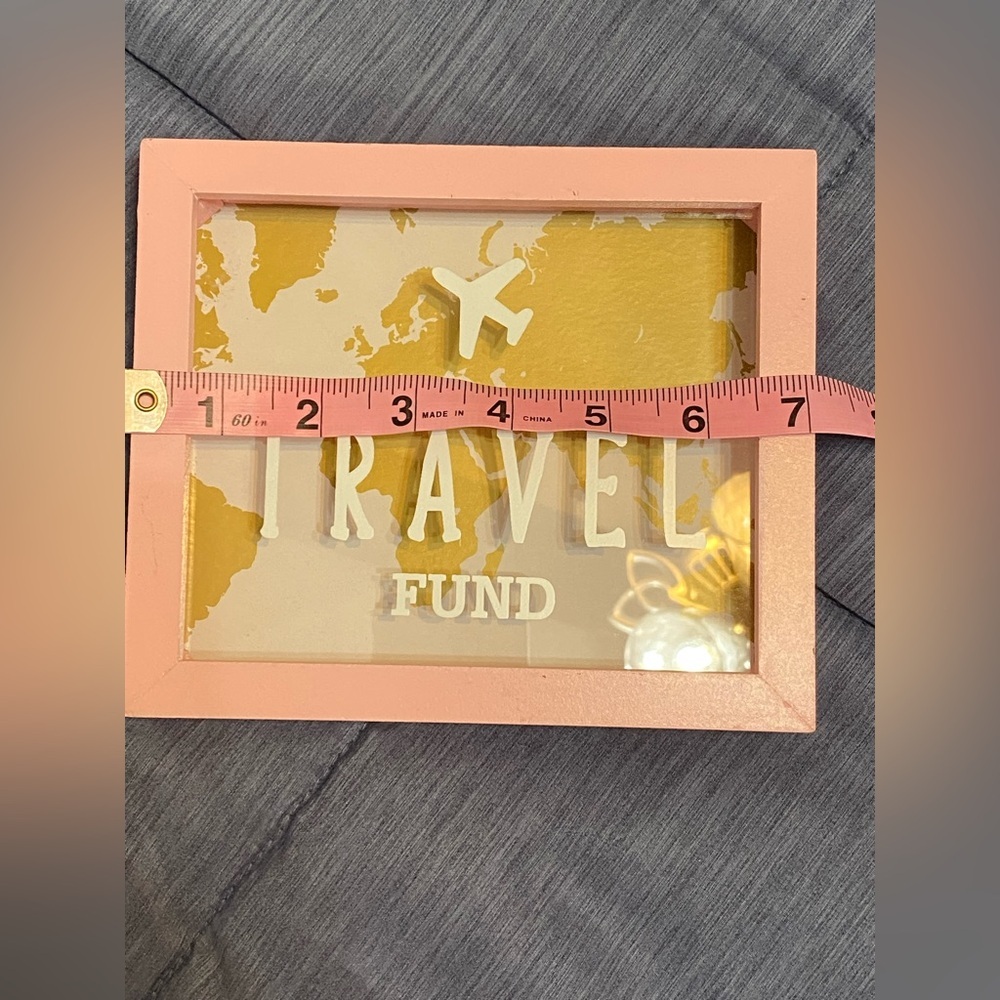 Pink and Gold Decorative Travel Fund Box NWT - Picture 4 of 5